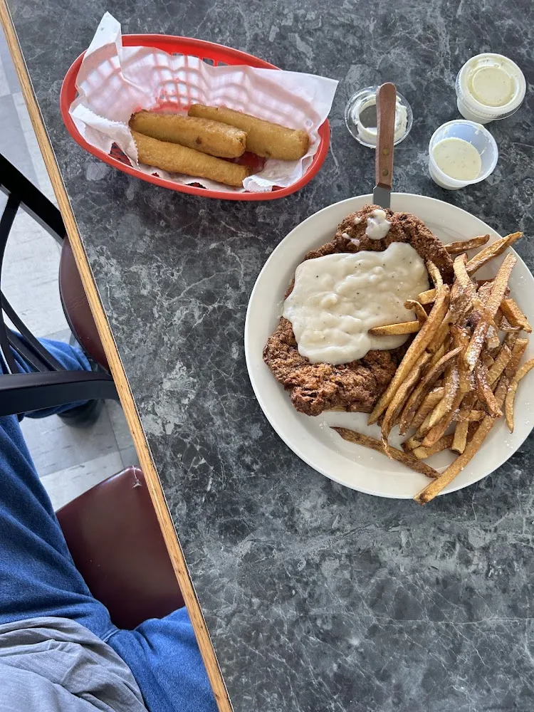 Chicken Fried Steak and French Fries