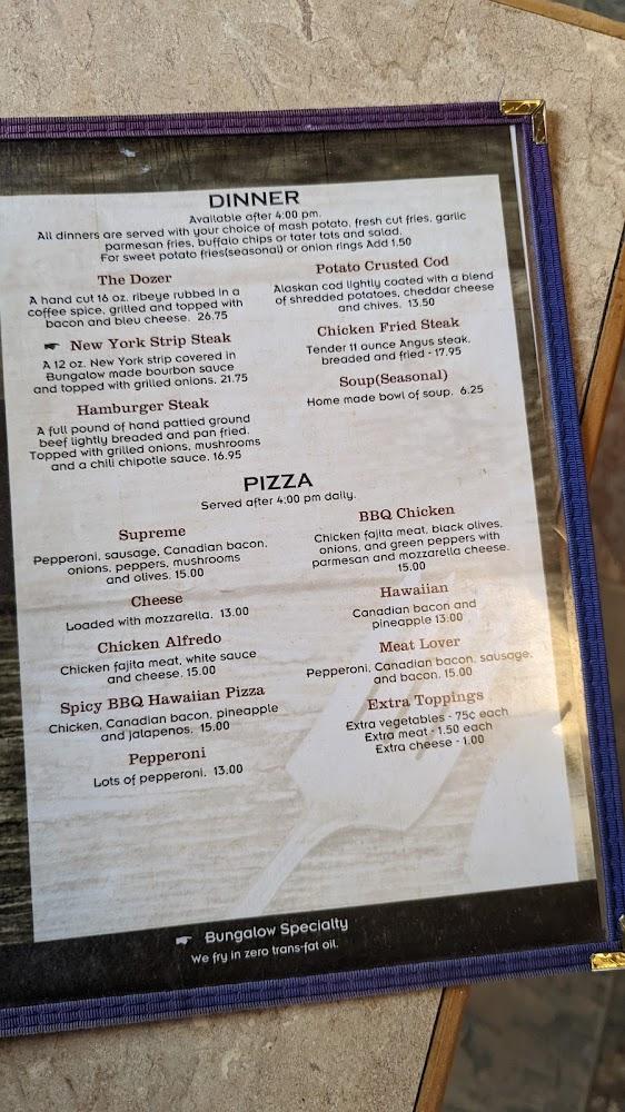 June's Bungalow Menu image 3