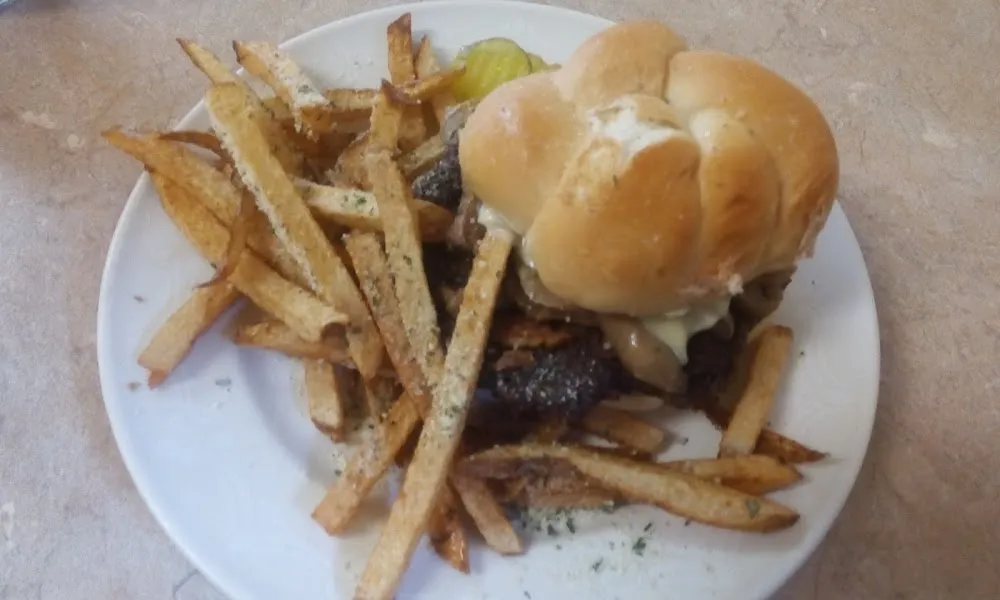 Mushroom Swiss Burger